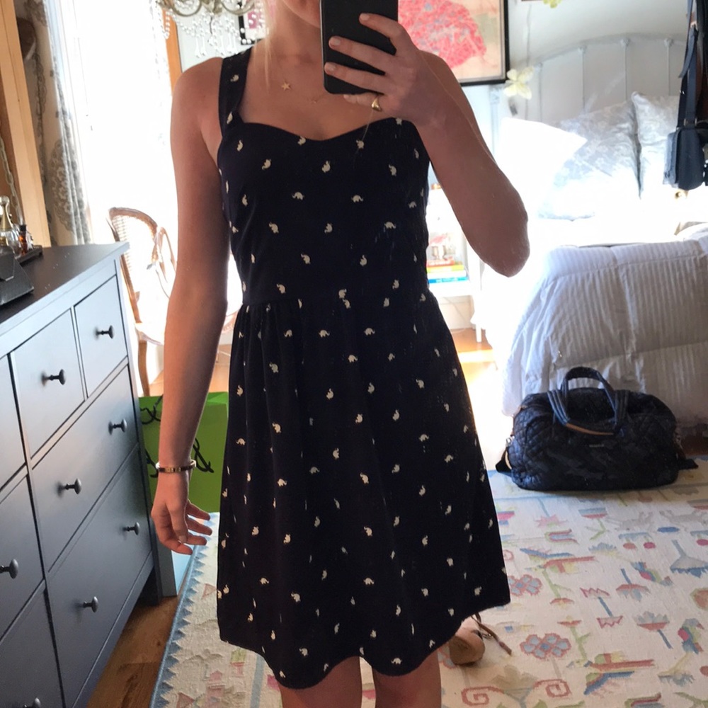Blue elephant dress